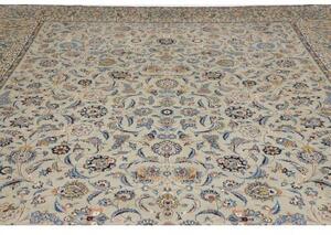 Tappeto Kashan Floreale Becco Di Oca Blu 300x394 Cm
