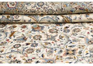 Tappeto Kashan Floreale Avorio Verde Salvia 285x395 Cm