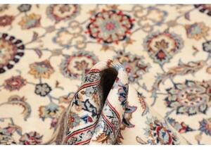 Tappeto Kashan Floreale Avorio Blu 300x404 Cm