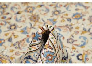 Tappeto Kashan Floreale Avorio Blu 296x395 Cm