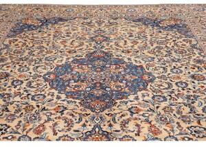 Tappeto Kashmar Medaglione Floreale Beige Blu 300x375 Cm