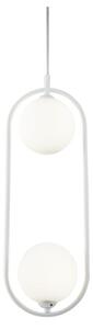 Maytoni MOD013PL-02W - Lampadario a sospensione con filo RING 2xG9/25W/230V bianco
