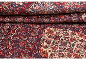 Tappeto Sarough Stilizzato Rosso Scuro Avorio 247x340 Cm