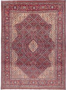 Tappeto Sarough Stilizzato Rosso Scuro Avorio 247x340 Cm
