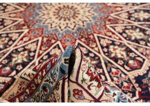Tappeto Kashan Stilizzato Blu Notte Avorio 310x410 Cm