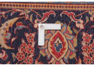Tappeto Sarough Medaglione Floreale Rosso Corallo Blu 304x410 Cm