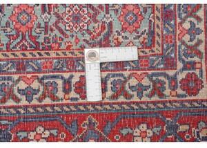 Tappeto Sarough Stilizzato Rosso Scuro Avorio 247x340 Cm