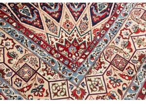 Tappeto Kashan Stilizzato Blu Notte Avorio 310x410 Cm