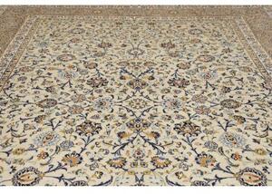 Tappeto Kashan Floreale Avorio Beige 285x410 Cm