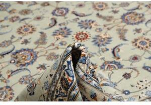 Tappeto Kashan Floreale Beige Azzurro 308x400 Cm