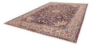 Tappeto Kashan Stilizzato Blu Notte Avorio 310x410 Cm