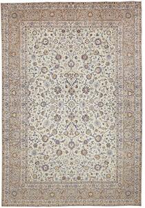 Tappeto Kashan Floreale Avorio Beige 285x410 Cm