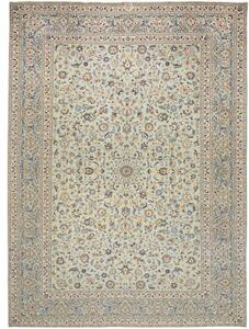 Tappeto Kashan Medaglione Floreale Celeste Blu 298x405 Cm