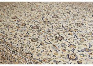 Tappeto Kashan Floreale Avorio Beige 285x410 Cm
