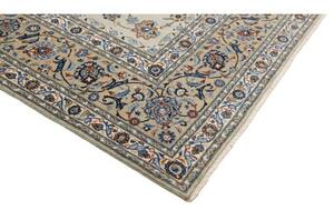 Tappeto Kashan Floreale Beige Azzurro 308x400 Cm