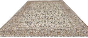 Tappeto Kashan Floreale Avorio Beige 285x410 Cm
