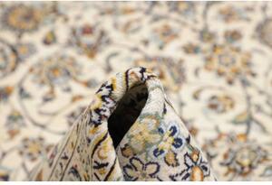Tappeto Kashan Floreale Avorio Blu Scuro 300x445 Cm
