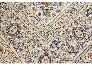 Tappeto Kashan Floreale Avorio Blu Scuro 300x445 Cm