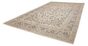 Tappeto Kashan Floreale Avorio Blu Scuro 300x445 Cm