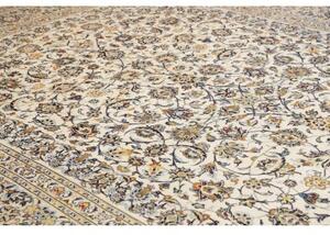 Tappeto Kashan Floreale Avorio Blu Scuro 300x445 Cm