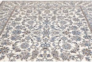 Tappeto Nain Kashmar Floreale Avorio Blu 246x303 Cm