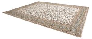 Tappeto Kashan Floreale Avorio Blu 315x410 Cm