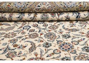 Tappeto Kashan Floreale Avorio Blu 315x410 Cm