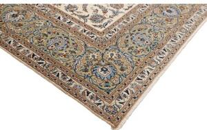 Tappeto Kashan Floreale Avorio Blu 315x410 Cm