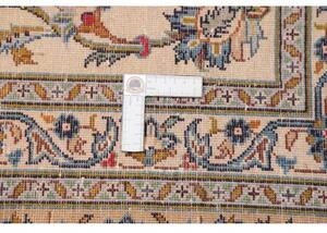 Tappeto Kashan Floreale Avorio Blu 285x403 Cm
