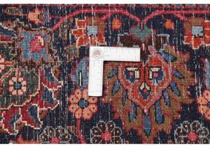 Tappeto Mashad Floreale Rosso Blu Scuro 313x410 Cm