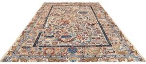 Tappeto Kashmar Figurativo Beige Azzurro 220x320 Cm
