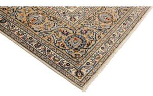 Tappeto Kashan Floreale Avorio Blu 285x403 Cm
