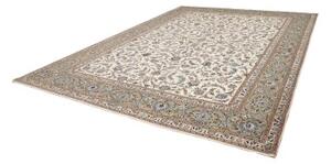 Tappeto Kashan Floreale Avorio Blu 315x410 Cm
