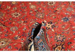 Tappeto Sarough Floreale Rosso Corallo Blu Avio 245x355 Cm