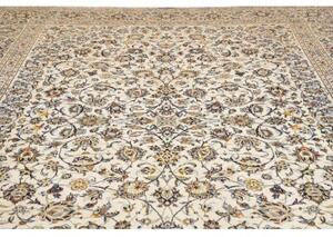 Tappeto Kashan Floreale Avorio Blu Scuro 300x445 Cm