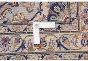 Tappeto Kashan Medaglione Floreale Beige Avorio 295x392 Cm
