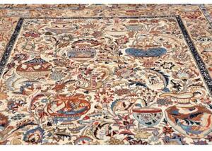 Tappeto Kashmar Figurativo Beige Azzurro 220x320 Cm
