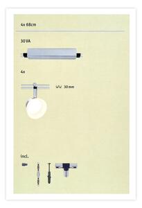 Paulmann 95194 - 4xLED/4W Faretto ICE 230V