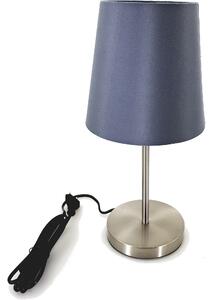 Lampada da tavolo con paralume in tessuto grigio "Grey" incl. lampadina LED