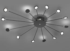 Lampada da soffitto a LED grande, piatta e orientabile, nera e dimmerabile - Lampade per il corridoio