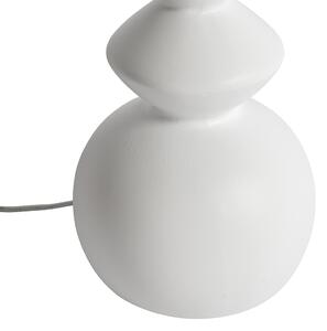 Lampada da tavolo di design in ceramica bianca 15 cm senza paralume - Alisia