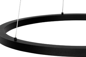 Lampada a sospensione nera 60 cm con LED dimmerabile in 3 fasi - Girello