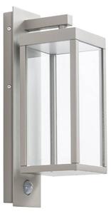 Lampada da parete per esterni a LED Lucande Ferdinand, grigio pietra, con sensore
