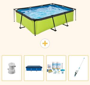 Piscina fuori terra rettangolare - 220x150x65 cm - 5 pezzi - Modello SCB5