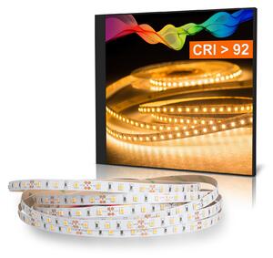 Striscia LED 2835 Bianco caldo (2700K) CRI 92 36W 5 metri 12V IP20