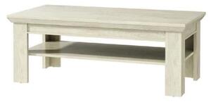 Tavolino >Kleo I< in bianco Pinia in MDF - 120x45x60cm (LxHxP)