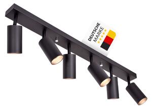 Plafoniera GU10 ProSpot 866-6-BK Black - 6 luci, alluminio, IP20