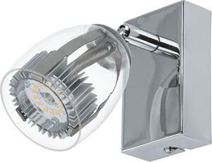 Pecero LED Spot Trasparente, Crom