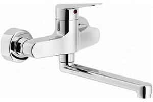 Armatur Nobili ital00115/-0, miscelatore per cucina, montaggio a parete, finitura cromata