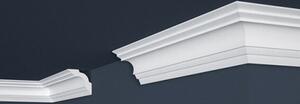 PROVISTON | Modanatura in stucco | Polistirolo | 50 x 50 x 2000 mm | Bianco | Modanatura per soffitto | Verniciabile | Facile da montare | Alta qualità | Robusta e leggera | 20 metri